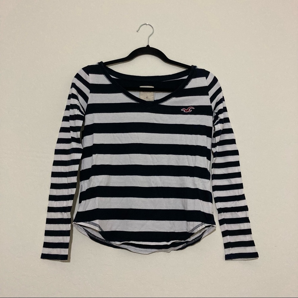 Hollister Striped Boat Neck Long Sleeve